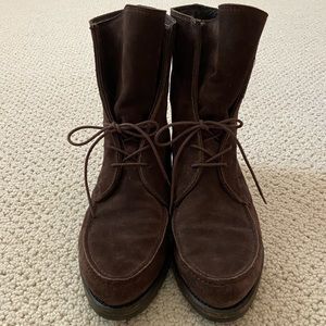 Stuart Weitzman Suede Brown Booties